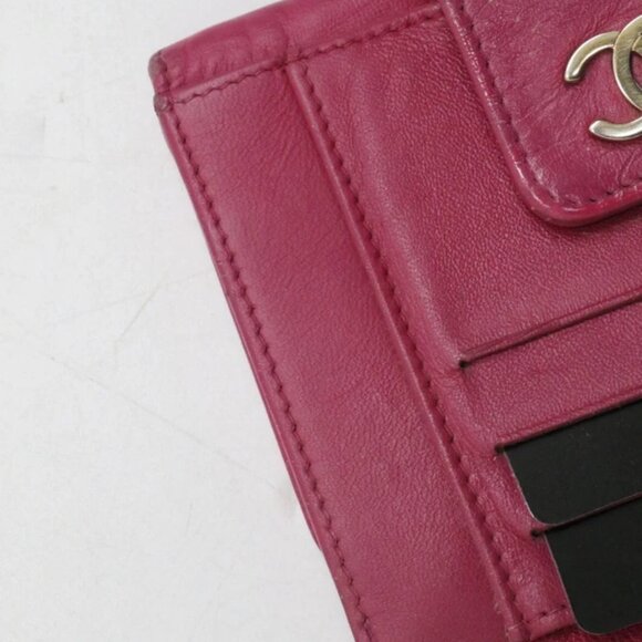 Chanel Coco Mark Icon Bi-Fold Wallet Leather - Pink *READ* - Picture 8 of 16